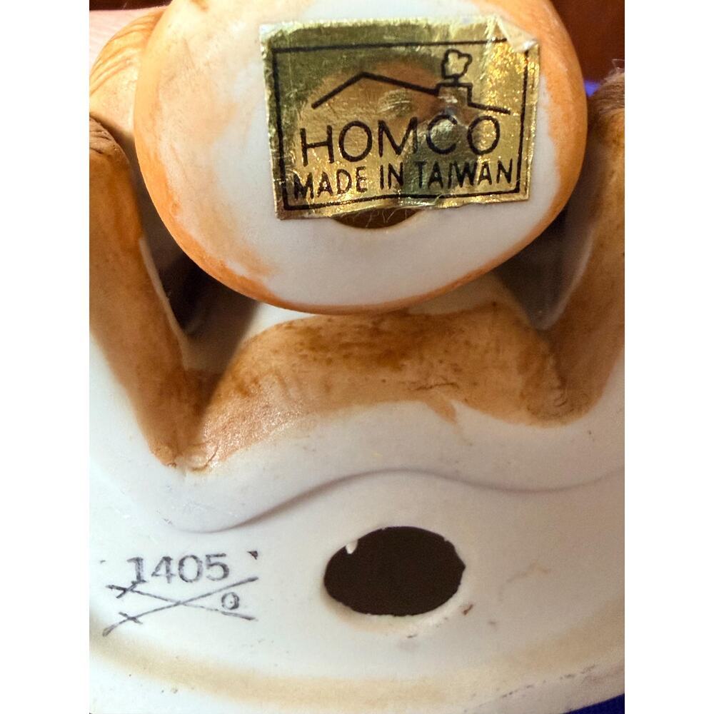 Vintage HOMCO Teddy Bear Figurines Set: Mama Bear, Honey Pot (Pair) - Picture 8 of 9